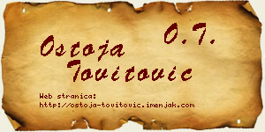 Ostoja Tovitović vizit kartica